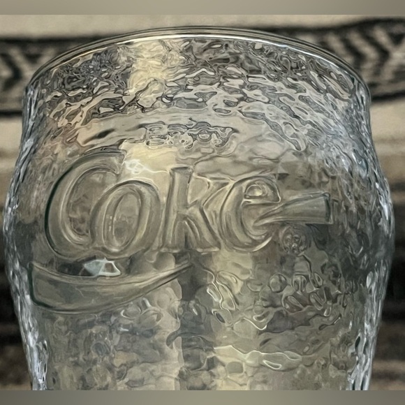 1980s Coca Cola Green    Vintage Antique Glass Cup Logo . - Picture 4 of 17